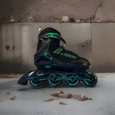   PAPAISON Adjustable Inline Skate for Kids Full Light Up Wheels Size M Us 2-4.5