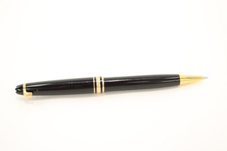 Montblanc Meisterstuck Mechanical Pencil Writing Black & Gold Plate Casing