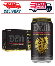 Liquid Death Deathberry Inferno Sparkling Water 6pk – Strawberry, 12oz, Low CalL