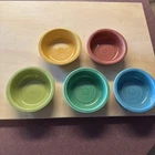 Vintage Fiestaware - 4 3/4" fruit bowl set in 5 colors - (1937-59)