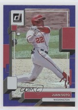 2022 Panini Donruss Holo Purple Juan Soto (White Jersey Swinging) #225 0b3