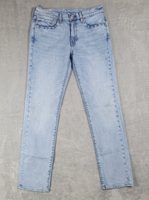 Levis 511 Slim Straight Jeans Men 30x31 Light Wash Premium Big E Denim Tag 31x32