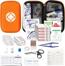 276PCS Mini Car First Aid Kit Travel Size for Business Trips, Compact First Aid 