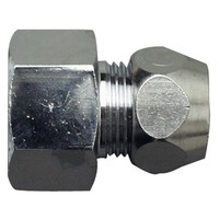 "Quetschverschraubung ø10Mm Gerade Messing Verchromt 1/2\" Ig 3/8 IG-AG Schraube"
