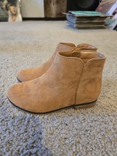 Cat Jack Boots Toddler Girls Sz 11 Penelope Brown Booties Zipper NEW