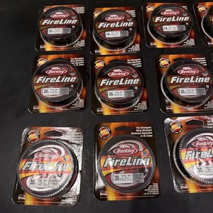 Berkley Fire Line Lot Of 17 Spools All 125 Yard Spools