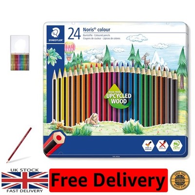Staedtler Noris 24 Assorted Colouring Pencils - Eco-Friendly Hexagonal Design