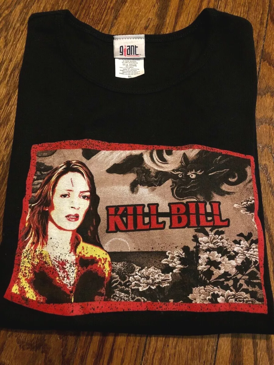 Kill Bill 2003 vtg t shirt Quentin Tarantino Y2K movie babydoll pulp fiction M