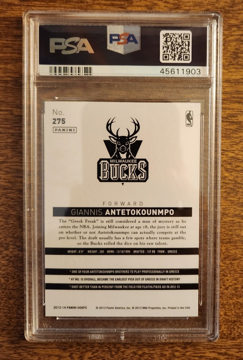 その他 2013 Giannis Antetokoumpo RC PSA 9 Amazon.com: Giannis Antetokounmpo 2013 Panini Basketball