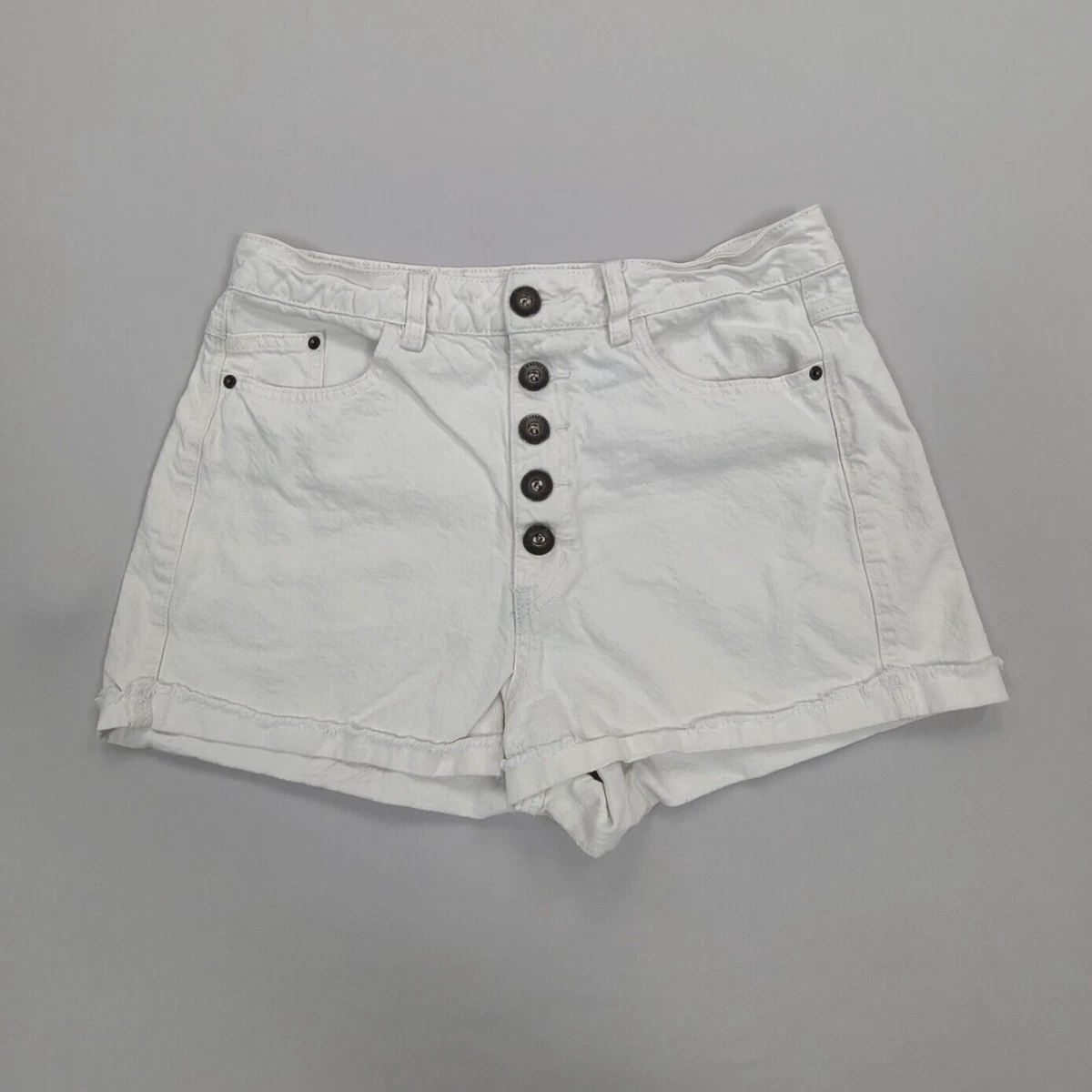 Pantalon Court Blanc En Coton O'Neill - Taille 38 - Style Pantacourt Pour Femme