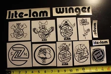 Z-FLEX Skateboards Rat Pig Venice Dogtown Z-Boys Jay Adams  STICKER - Lot of 13