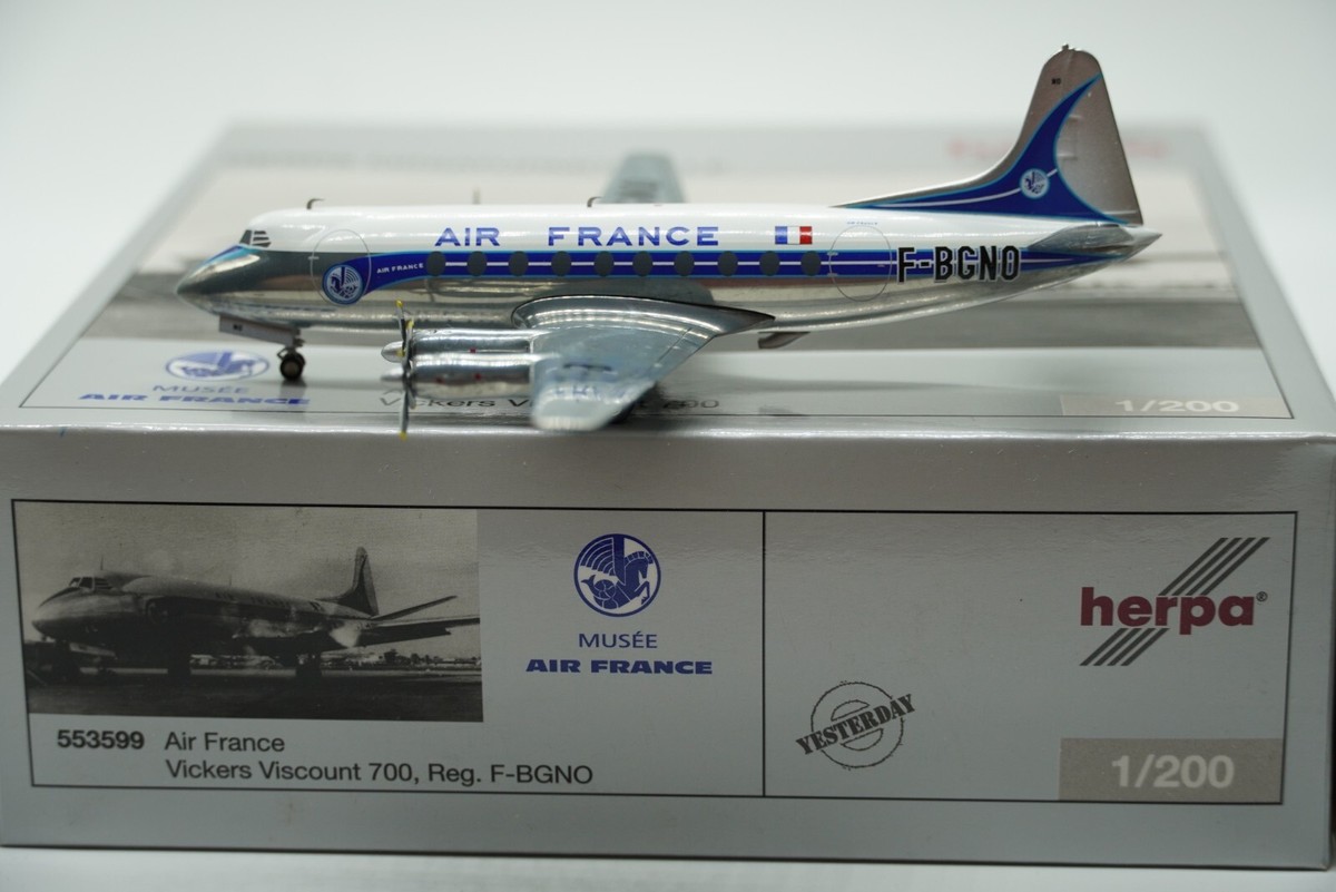 Herpa Wings 1:200 Air France Vickers Viscount 700 F-BGNO (553599