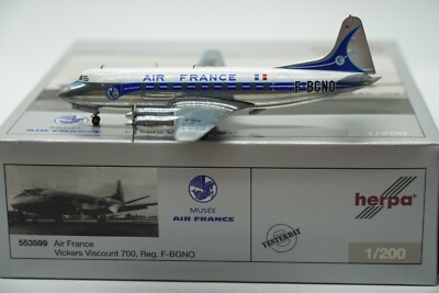 Herpa Wings 1:200 Air France Vickers Viscount 700 F-BGNO (553599