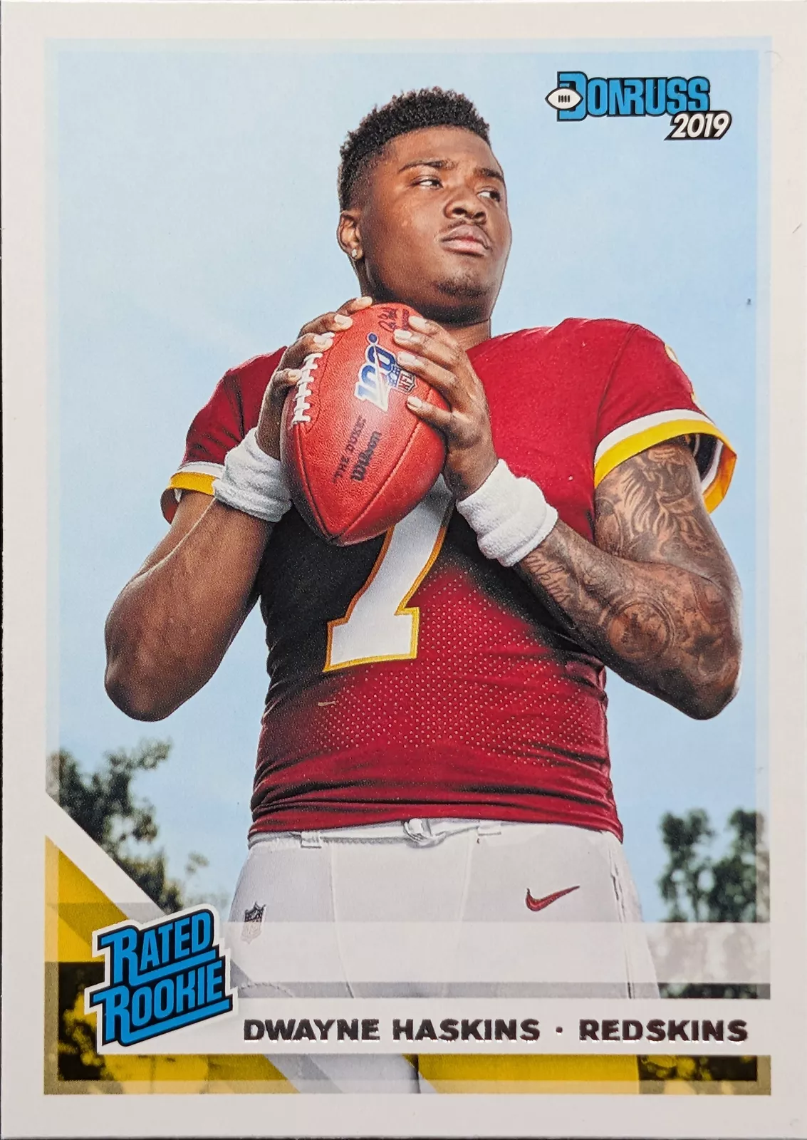 Dwayne Haskins trading card