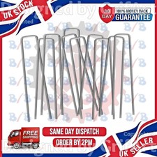 WEED CONTROL FABRIC PINS STAKES TENT PEGS STAKES HOLDERS METAL ANCHOR HOLDING