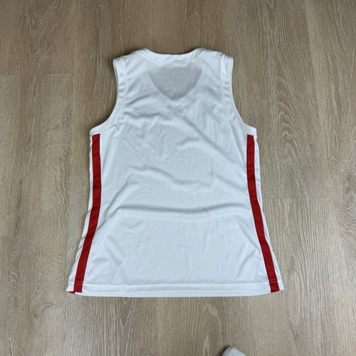 Jordan Stock DF Overtime Basketball Jersey Women's Medium White Red FQ3737 NEW - 第 5/6 張圖片