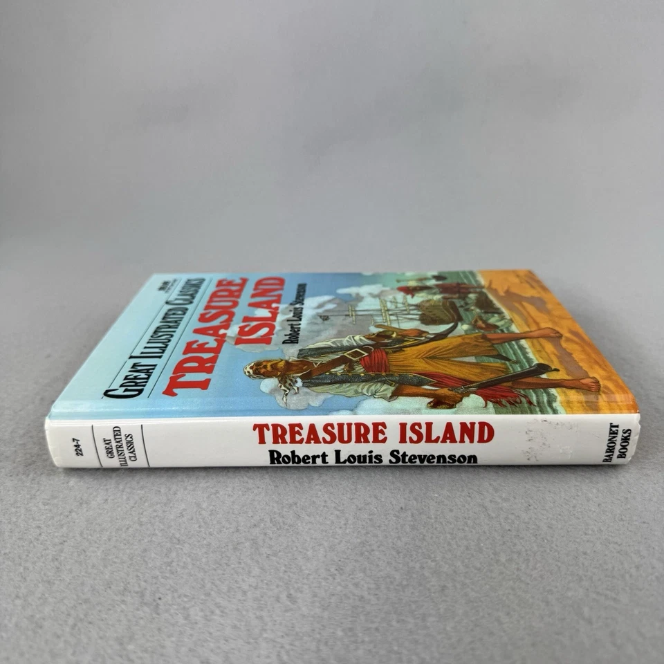 Treasure Island by Robert Louis Stevenson Great Illustrated Classics HB Book - Image 4 of 4