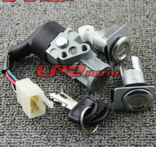Ignition Switch Lock Trunk & Seat Lock Key Set for Honda CH80 Elite 80 1989-2007