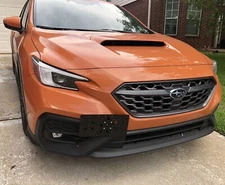 Front Bumper Tow Hook License Plate Tag Mount Bracket Kit / Subaru WRX 2022-2025