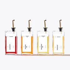 Olive Oil Dispenser Bottle for Kitchen, 16.9 Oz/ 500 Ml Soy Sauce Dispenser, Coo