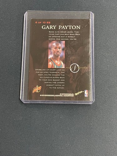 1997-98 Skybox Premium Silky Smooth Gary Payton Seattle Supersonics 1 - Picture 2 of 2