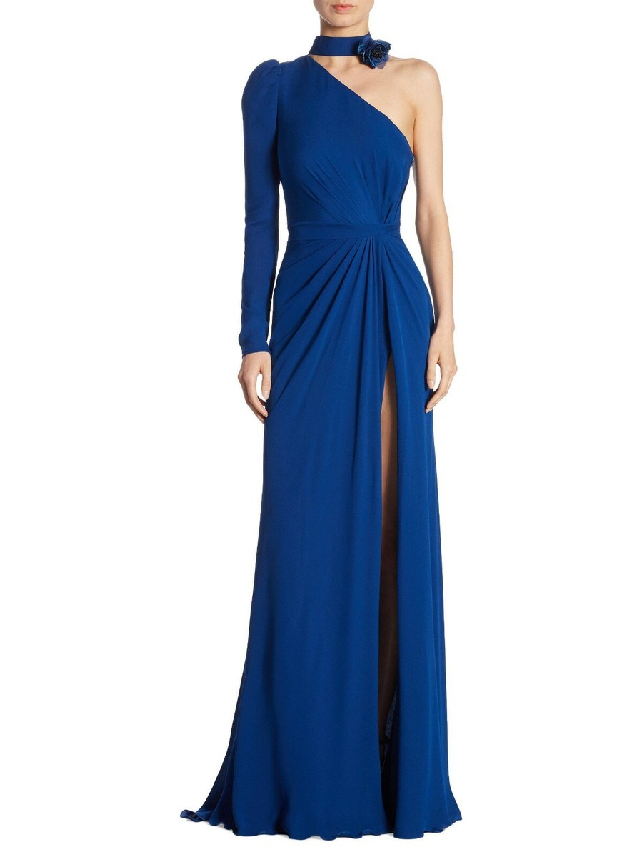 elie saab one shoulder dress Elie Saab Draped One-shoulder Gown