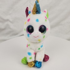 Ty Beanie Velvety 2019 Baby Harmonie the Unicorn Tag Glittery Eyes 6"