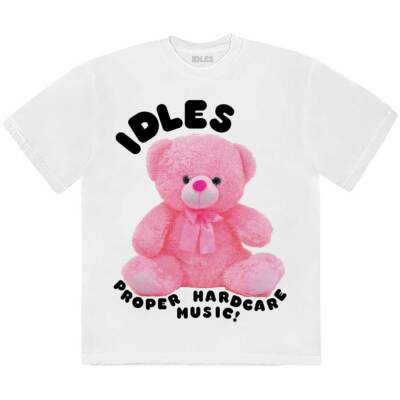 Idles 'Proper Hardcore' Weißes T-Shirt - NEU & OFFIZIELL!