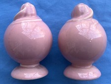 Pair LuRay Pink Salt and Pepper Shakers