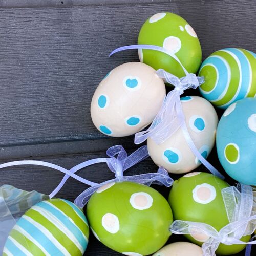 CLEARANCE HL Easter Decor - Pastel Foam Egg Ornaments 24pc - Picture 5 of 9