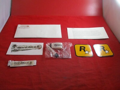 Manhunt 2 Rockstar Games PS2 Wii PSP Promo Bloody Wristband, Letter, Stickers