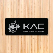 KNIGHTS ARMAMENT COMPANY KAC 5X2 FT VINYL BANNER CUSTOM RIFLE LOGO DESIGN