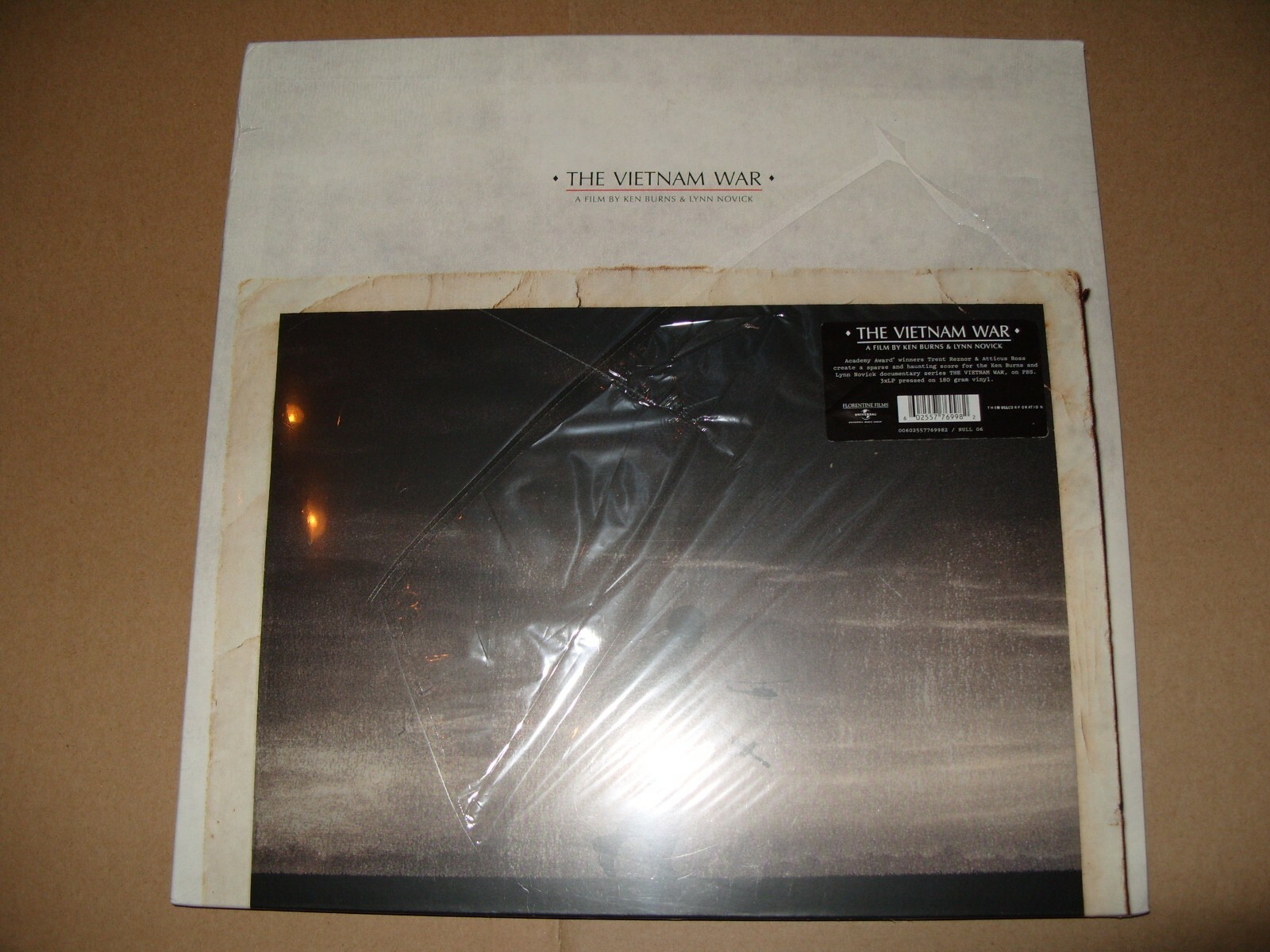 Vietnam War Film By Ken Burns 3x Vinyl Album LPs Unplayed/Damaged Front Cover