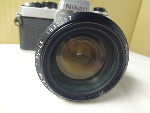 Nikon FE SLR Camera,35-105/f3.5-4.5 Ai-S,strap light seal renew Japan Japan 3004 - Picture 2 of 12