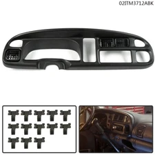 Fit For 98-02 Dodge Ram 1500 2500 3500 Dash Board Bezel Cover Instrument w/Vents