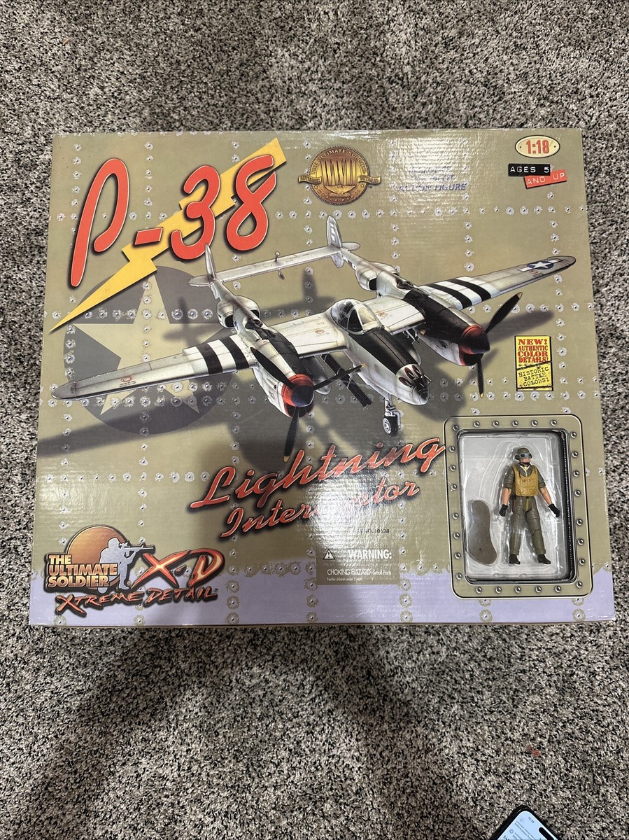 Ultimate Soldier XD P-38 Lightning interceptor 1:18 WW11 Ultimate Soldier XD P-38 Lightning interceptor 1:18 WW11