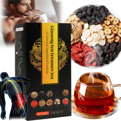 Ginseng Ten Treasures Tea, Chinese Herbal Kidney Detox Tea, kidney health Tea