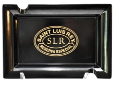 Vtg Saint Luis Rey Black Reserva Especial SLR Cigar Ashtray 9" Long x 6" Wide