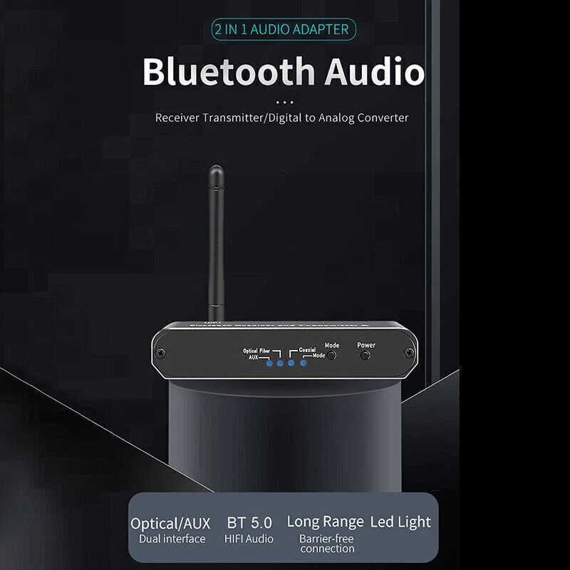 Optical Coax Toslink Digital to Analog Converter RCA Stereo Audio 3.5mm Adapter - Picture 9 of 11