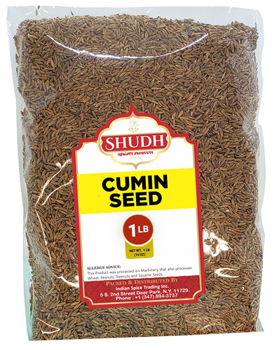 SHUDH CUMIN SEED 1 LB | 16 oz | Jeera Whole All Natural | Gluten Friendly - Picture 2 of 5