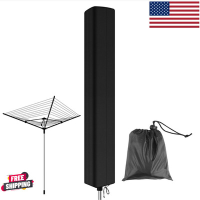Outdoor Rotary Clothesline Drying Rack 164 ft Heavy Duty Foldable Cover