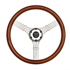 Steering Wheel Gt Performance 21-5647 Retro Banjo- Real Wood With Horn Button Steering Wheel Gt Performance 21-5647 Retro Banjo- Real Wood With Horn Button