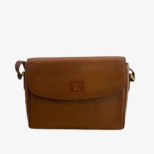 Borsa a tracolla BURBERRY vintage in pelle marrone marrone