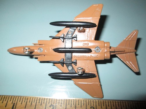 McDonnell Douglas F-4C Phantom Fighter Jet Diecast Replica #A118 Dyna-Flites Giocattolo - Foto 3 di 3