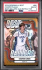 2024 Bowman Best University Basketball Gold Refractor Cooper Flagg #BB-1 PSA 9
