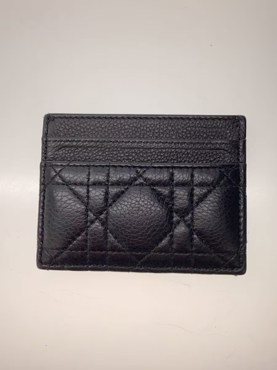 Christian Dior Card Case Leather BLK Women's thumbnail 2