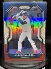 2021 Panini Prizm Red White Blue Prizm #201 Josh Donaldson Minnesota Twins