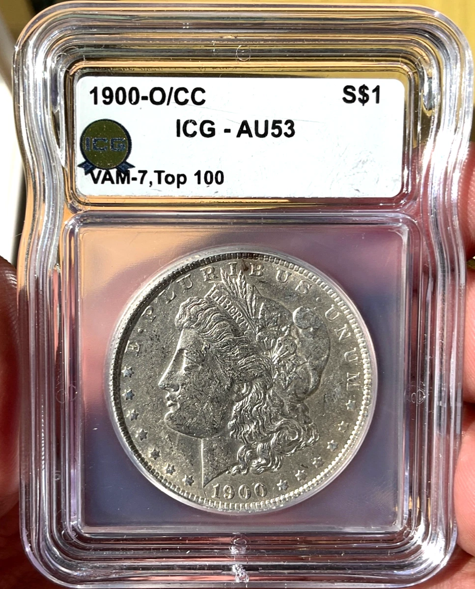 Philadelphia Silver 1900 Year Morgan US Dollars (1878-1921) for