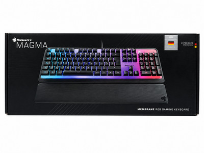 Roccat Magma RGB Gaming Tastatur QWERTZ schwarz OVP Membran Beleuchtung