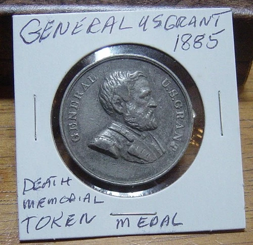 Civil War US Military 1885 General Ulysses S Grant Death Memorial Funeral Medal